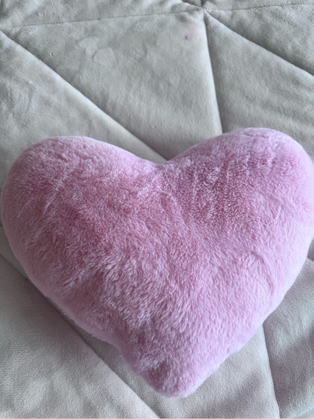 Plush Pink Heart Throw Pillows - Set of 3 - Picture 3 of 5
